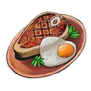 Filete con huevos